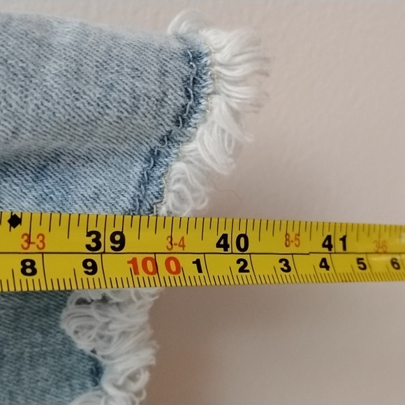 NYDJ Teresa Light Blue Wide Leg Frayed Comfy Denim Lift Tuck Technology Jeans - Picture 9 of 16